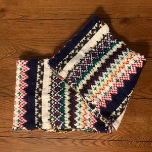 Colorful Knit Infinity Scarf